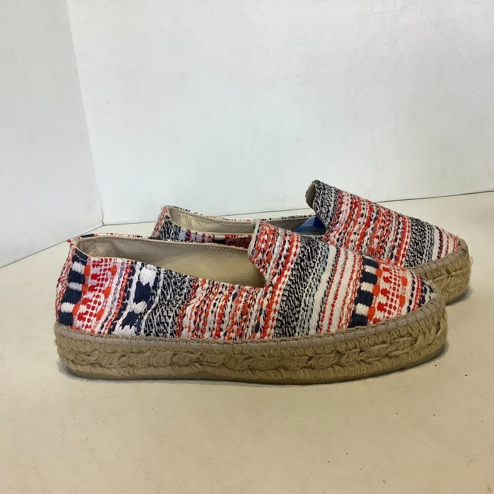 Manebi Espadrilles Tweed Shoes Size 38 Multicolor Made Spain - Picture 2 of 12